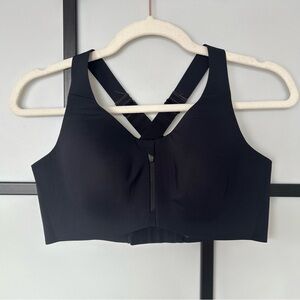 [4] Knix Catalyst High Impact Sports Bra In Black Adjustable Straps Front Zip